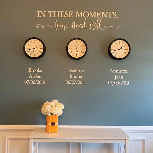Home Decor- In these Moments 4 Piece Vinyl Decal