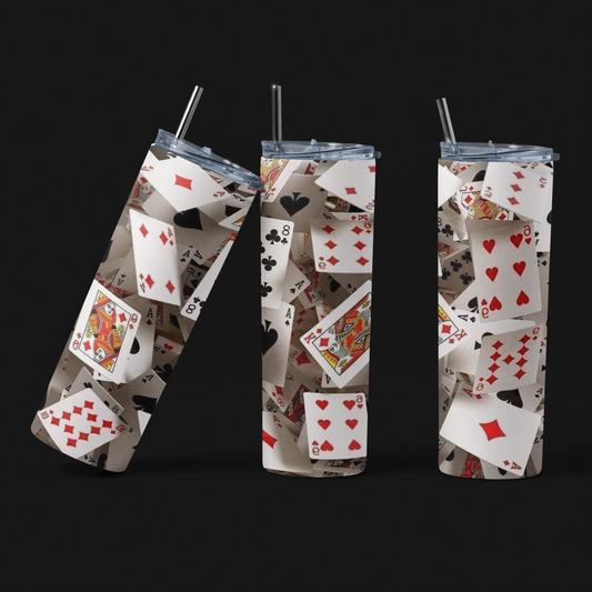 Custom 3D Playing Card Tumbler