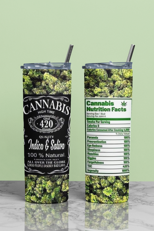 Custom Tumbler- Cannabis / 420